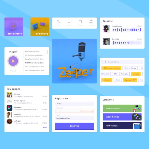 Podcast App Zeaper