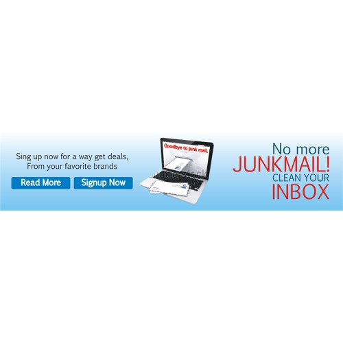 Sign up banner for socialmail