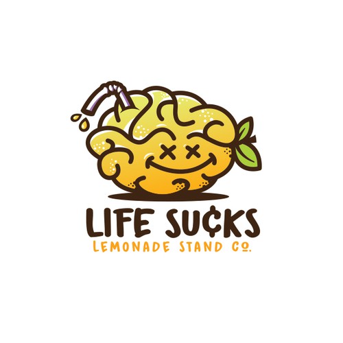 Cool lemon brain character