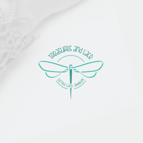 Feminine Logo for Tatted Lace Jewelry