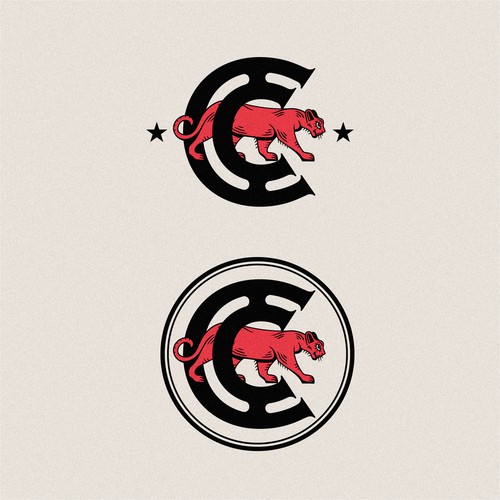 Cougar illustration and C letter - FOR SALE!