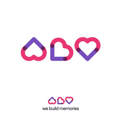 W B M + Heart Logo Design (Unused)
