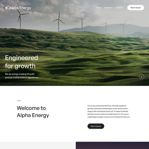 Web Design for Energy Trading Company 