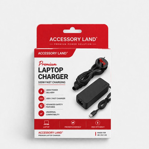 High-Impact Packaging Design for Charger Brand