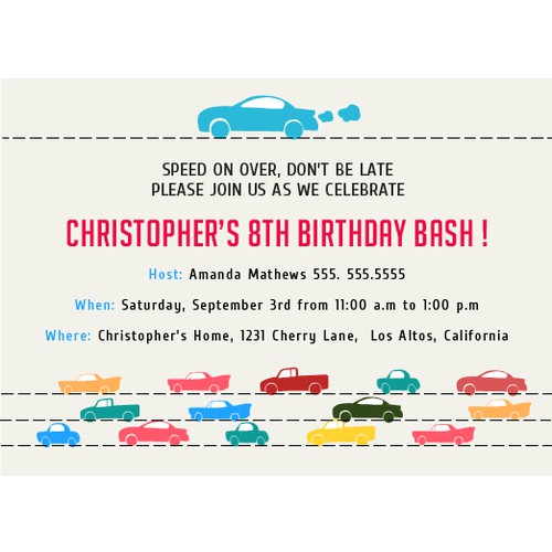 Create a an Online Birthday Party Invitation 