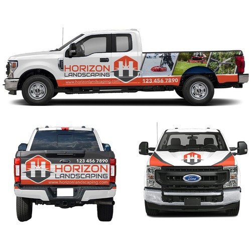 Truck wrap design