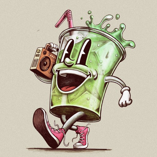 SodaBop Mascot Design
