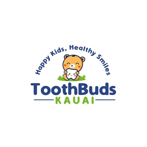 cute, colorful and professional logo for kids dental practice