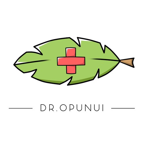 Logo for Dr. Opunui based on hawaii