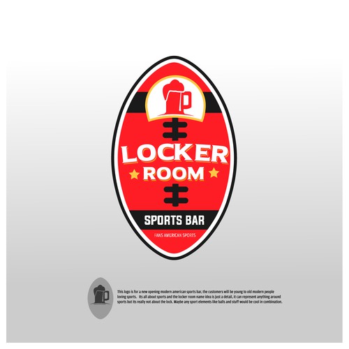 sports bar concept logo 