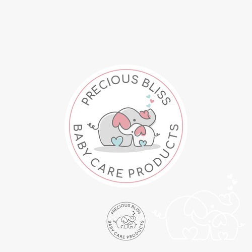 Whimsical Baby Care Product Logo