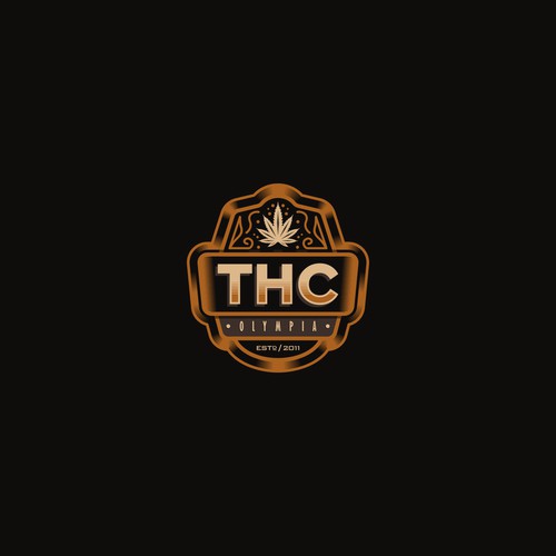 Marijuana Logo Emblem Design
