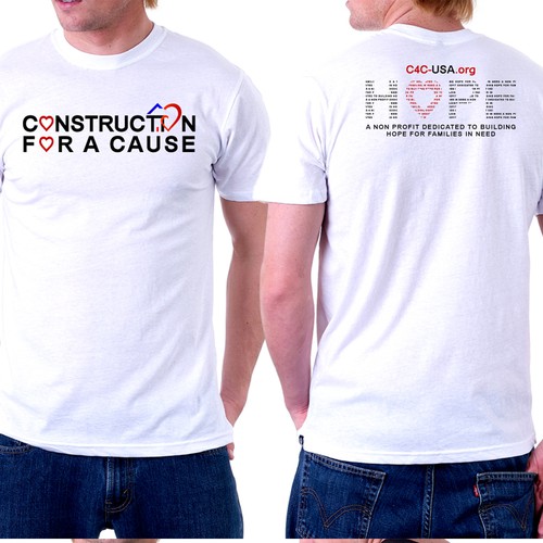 Construction for a Cause t-shirt design