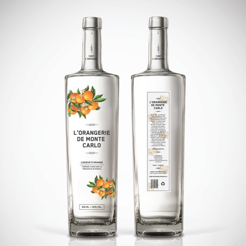 Orange Liquer Packaging Design