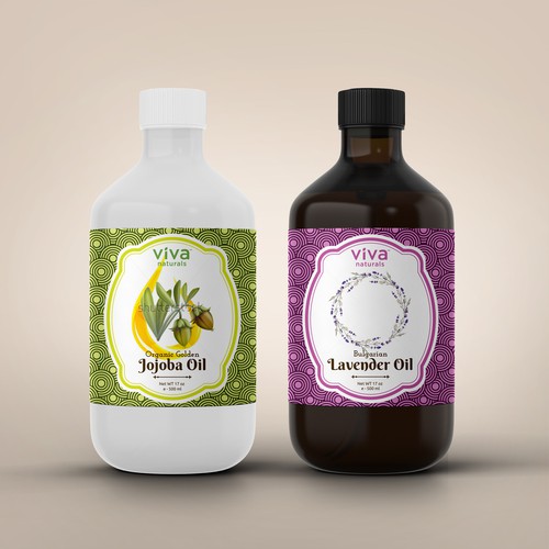 Lavender & Jojoba Oil Label