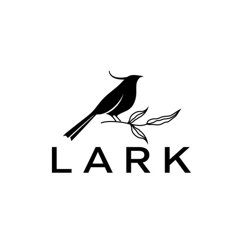 Simple and elegant lark logo design concept for a retail store