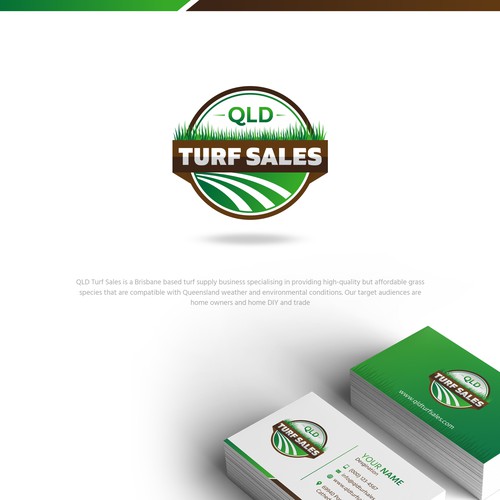 Design a bold and classic logo for a turf supply company