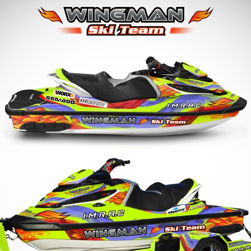 Jet Ski Wrap For Wingman Ski Team