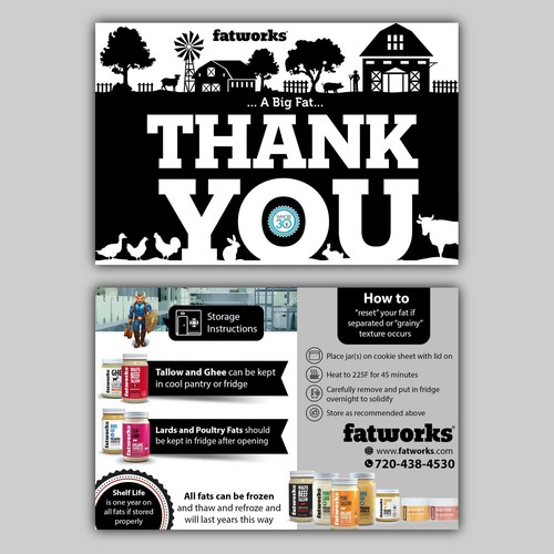 Order Insert from natural food company