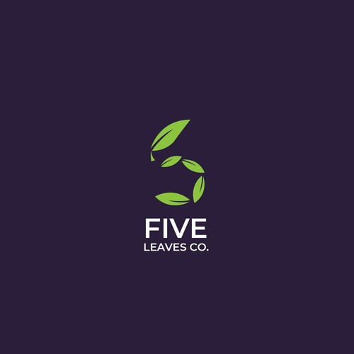 Leaves + five Logo for Retail company