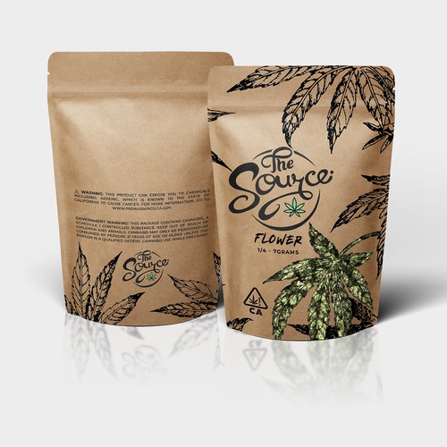 Cannabis Flower Bag Design