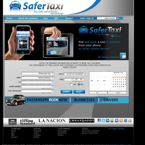 Website design to accompany an app