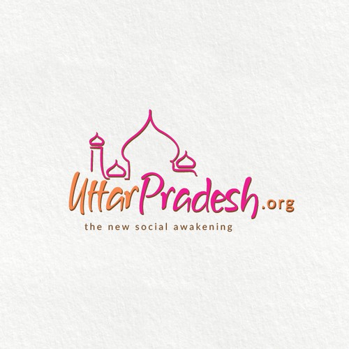 Uttar pradesh Taj mahal logo