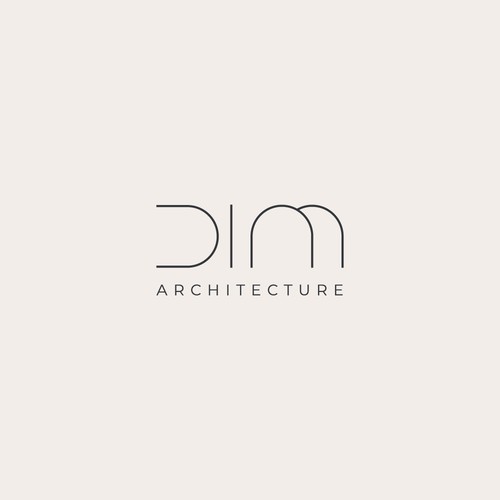 Minimalistic wordmark for an architecture cmpany.