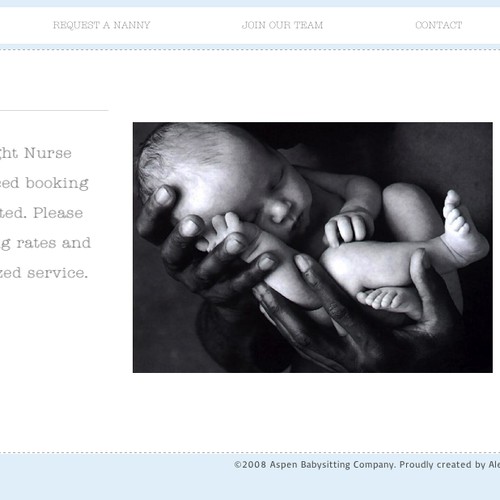 Create a new and modern website for Aspen Babysitting Company