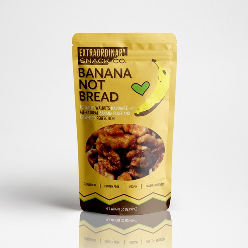 Packaging for sprouted snacks