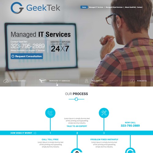 IT Services trendy website