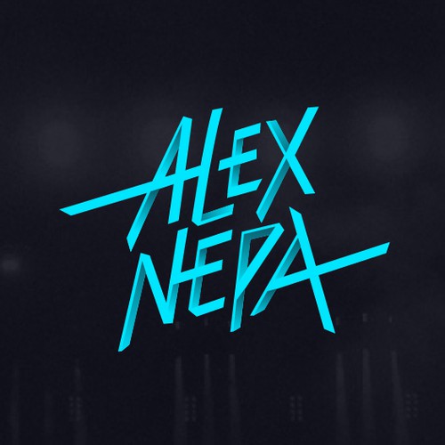 Handlettering logo for Dj Alex Nepa