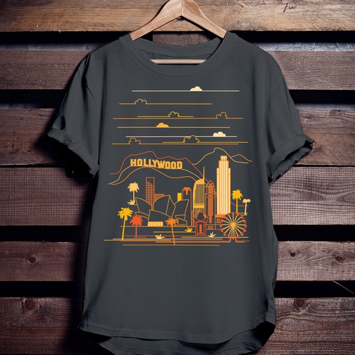 Los Angeles T-shirt print