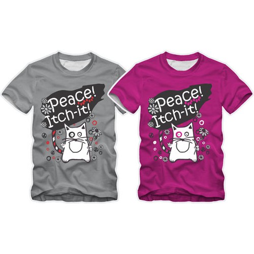 Spread fun, love & happiness t-shirt for SpinkyCat™ & Itch-it!™