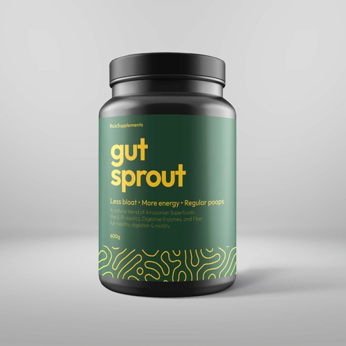 Packaging Label for Gut Sprout