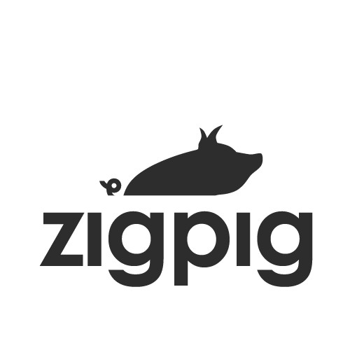 create a pig-themed logo