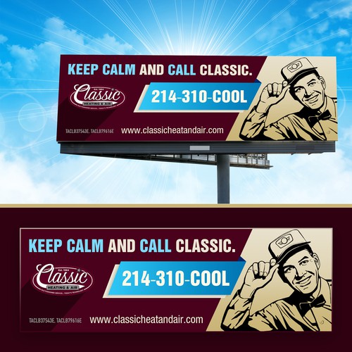 Classic Heating & Air Billboard Design