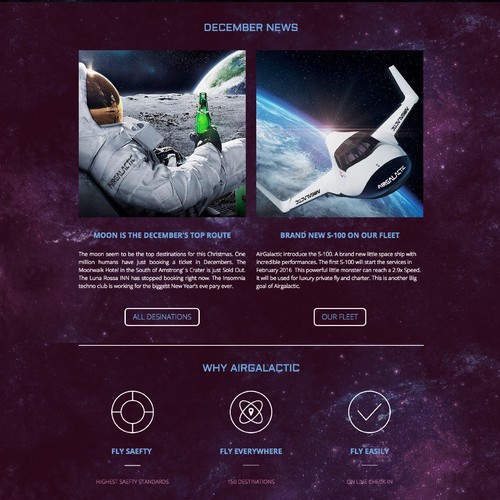 Air Galactic Jimdo Website