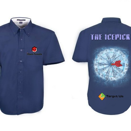 Create the first custom shirt for Professional dart player The Icepick