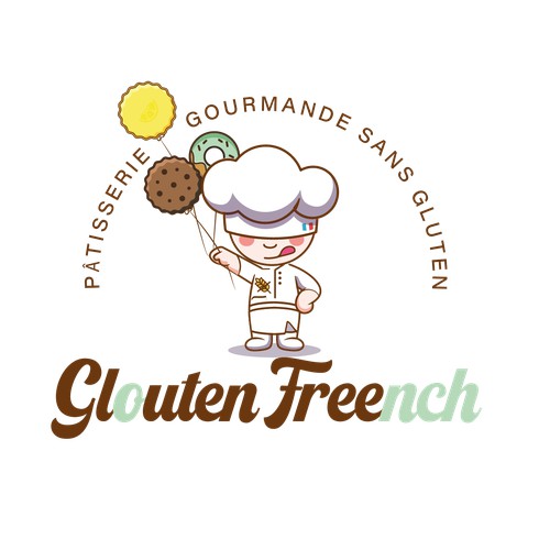 Logo attractif pour une pâtisserie sans gluten