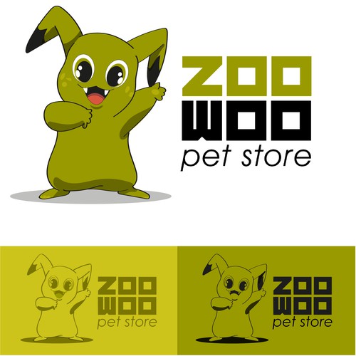 Logo ad ispirazione pokemon per un pet store