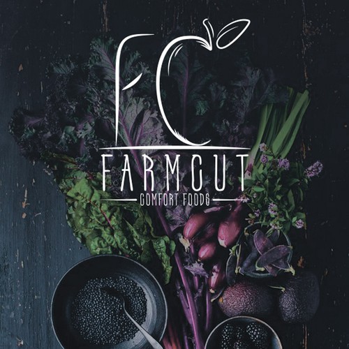Design a logo for a new healthy comfort foods company, FarmCut
