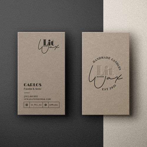 Craft Paper Business card Design