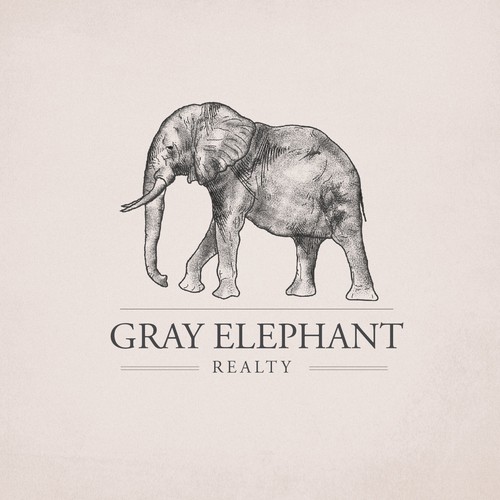 Gray Elephant logo design