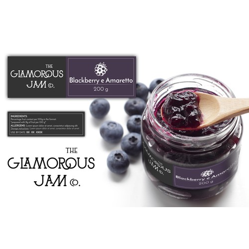 The Glamorous Jam Co. product label