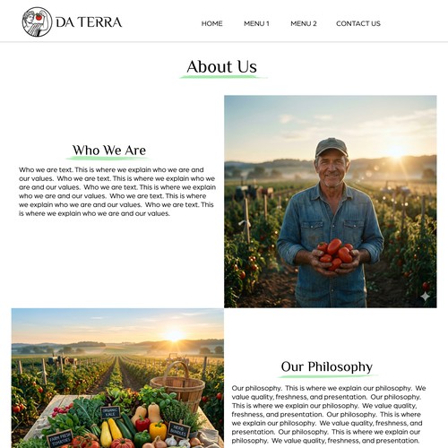 Website for a Farm