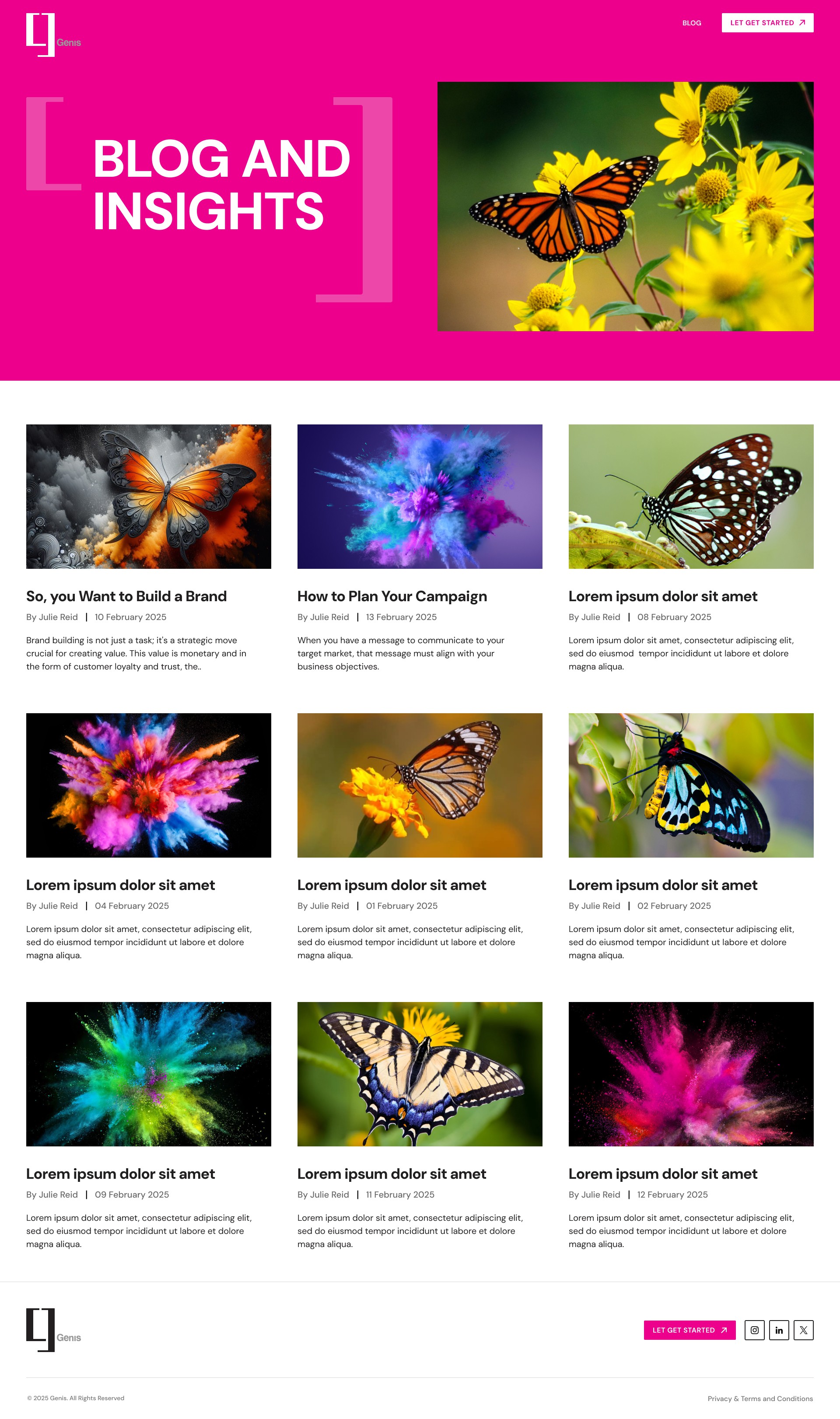 Web Site Build and Make Live - Genis Marketing and Digital