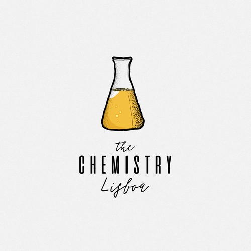 Logo concept for Portuguese restaurant called The Chemistry