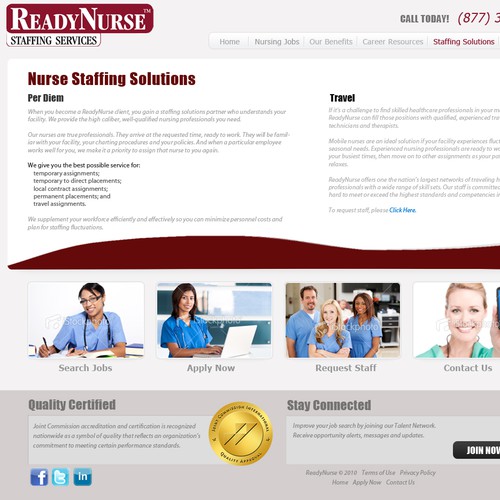 ReadyNurse needs a new website design