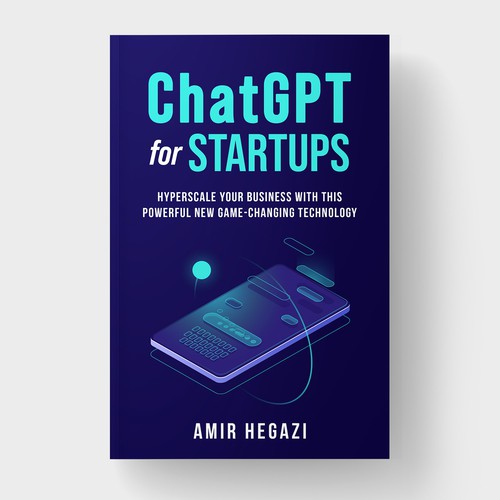 "ChatGPT for Startups" Ebook Cover Design